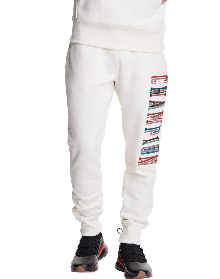 Jogger Champion Hombre - Reverse Weave Applique Logo ( Blancas ) 8402935-KU